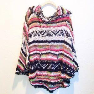 Free People cotton poncho, XS